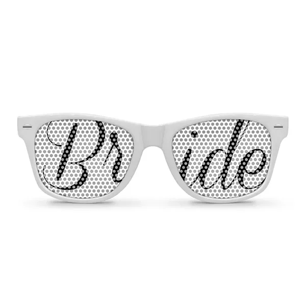 Retro Pinhole (microPERF) Sunglasses - Wedding Collection - Image 1