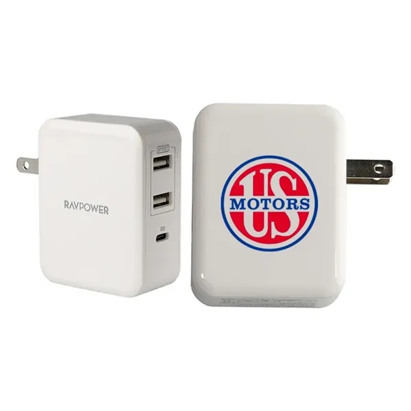 RAVPower 33W 3-Port USB Wall Charging Station - Image 1