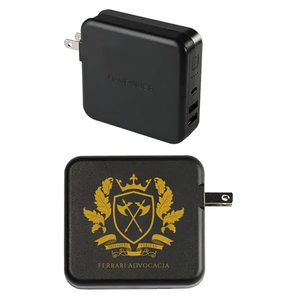 RAVPower 6700 mAh Power Bank with Dual USB Wall Charger - Image 1