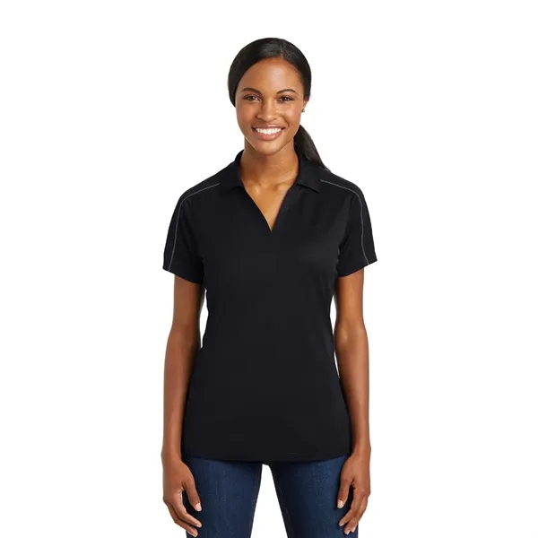 Sport-Tek® Ladies Micropique Sport-Wick® Piped Polo - Image 2
