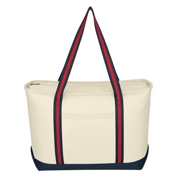 Large Cotton Canvas Admiral Tote Bag - Image 9