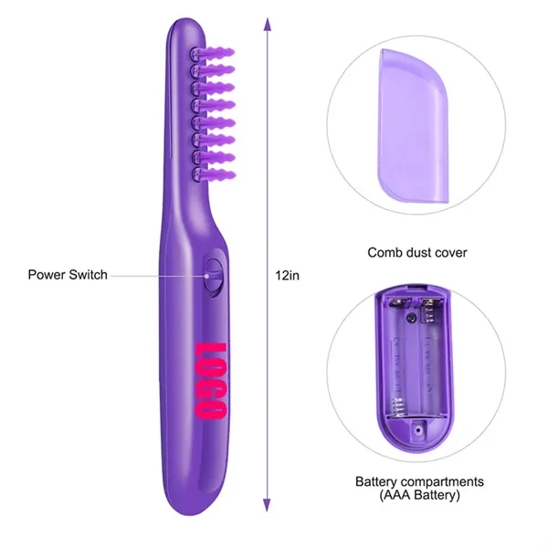 Electric Detangling Brush with Brush Cover - Image 1
