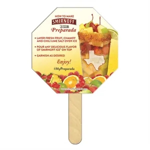 Stop Sign Mini Hand Fan Full Color