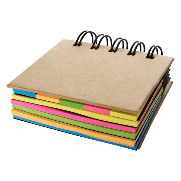Spiral Book With Sticky Notes And Flags - Image 4