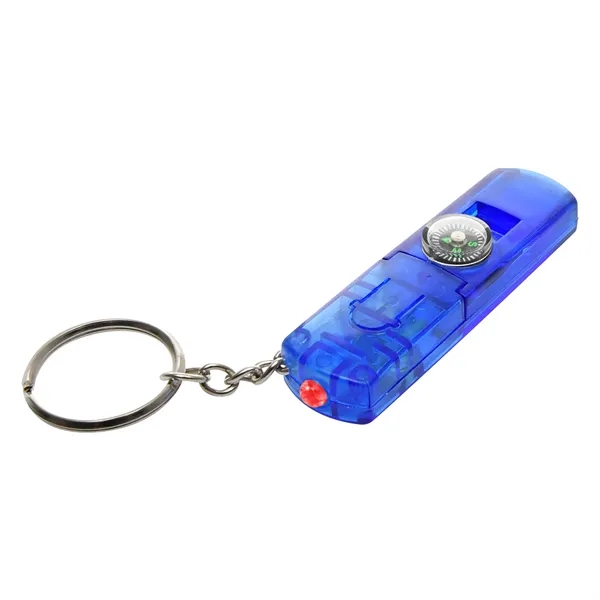 Whistle, Light And Compass Key Chain - Image 12