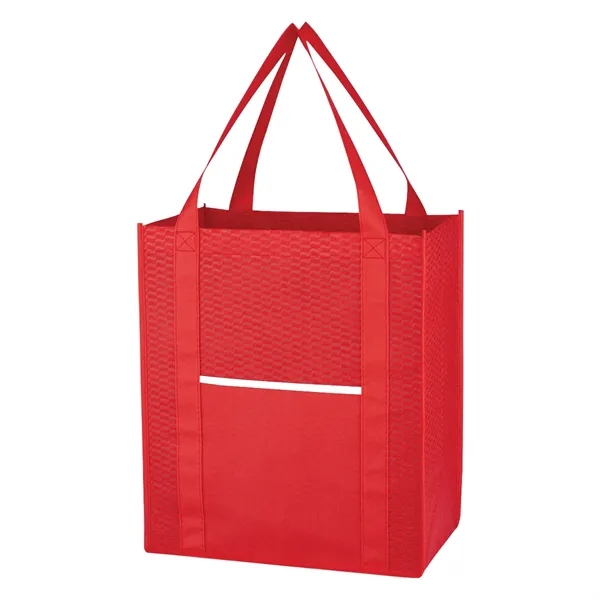Non-Woven Wave Shopper Tote Bag - Image 10