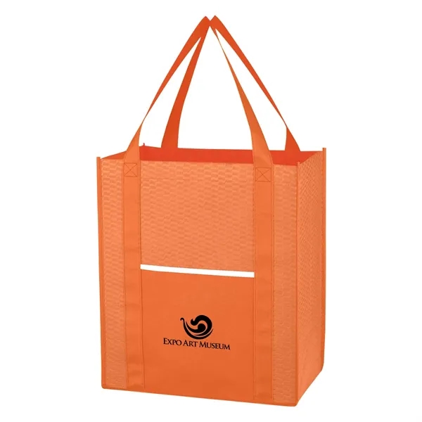 Non-Woven Wave Shopper Tote Bag - Image 11