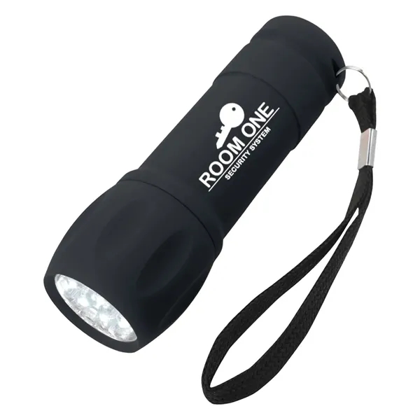 Rubberized Torch Light with Strap - Image 1