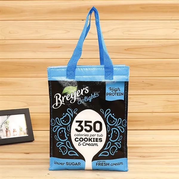 Custom Full Color Imprint Non-woven Lunch Cooler Bag Or Bent - Image 2