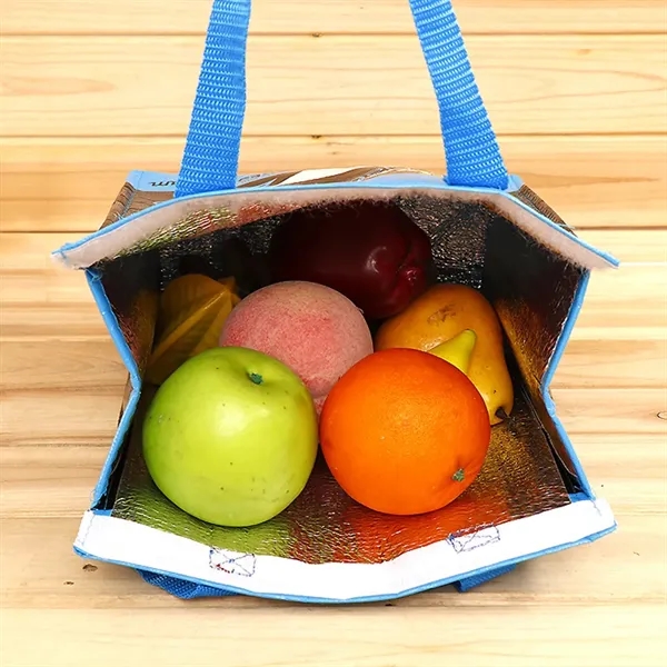 Custom Full Color Imprint Non-woven Lunch Cooler Bag Or Bent - Image 4