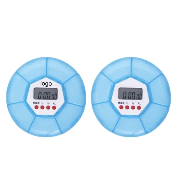 Pillbox Digital Timer with 7 Grids