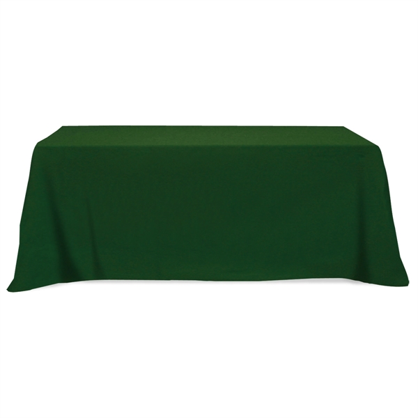 Flat Poly/Cotton 4-sided Table Cover - fits 8' table - Image 5