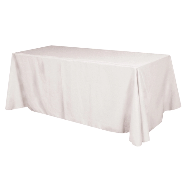 Flat Polyester 3-sided Table Cover - fits 8' standard table - Image 3