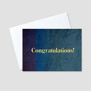 Shades of Blue Congratulations Greeting Card