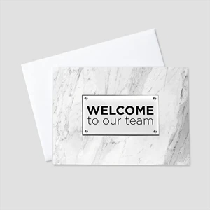 Welcome Plaque Welcome Greeting Card