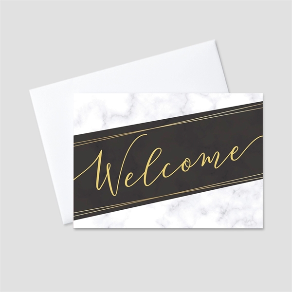 Marbled Welcome Welcome Greeting Card