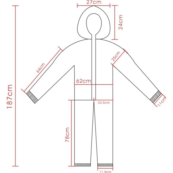 Economy Isolation Suit Protective Non-Woven Safety Gown - Image 2