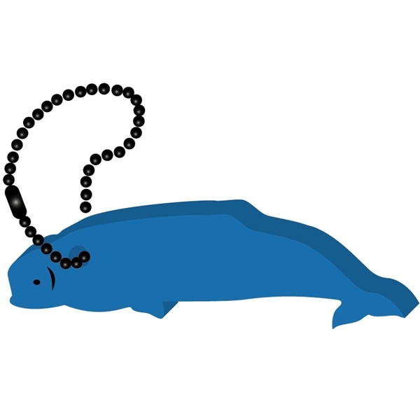 Beluga Whale Floating Key Tag - Image 3