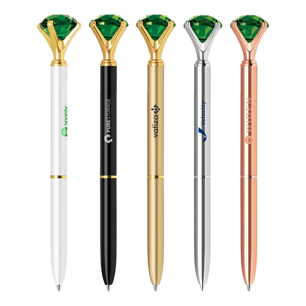 Emerald Crystal Ballpoint Pen - Image 1