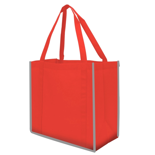 Reflective Large Grocery Tote Bag - Image 5