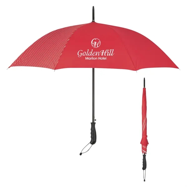 46" Arc Stripe Accent Panel Umbrella - Image 9