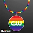 Rainbow Beads Necklace with Medallion (NON-Light Up)