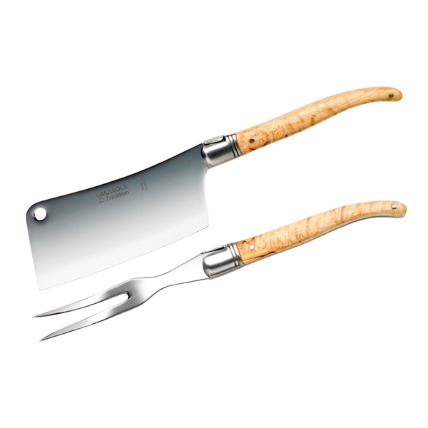 Laguiole Cheese Knife Set in Pinewood Gift Box - Image 2