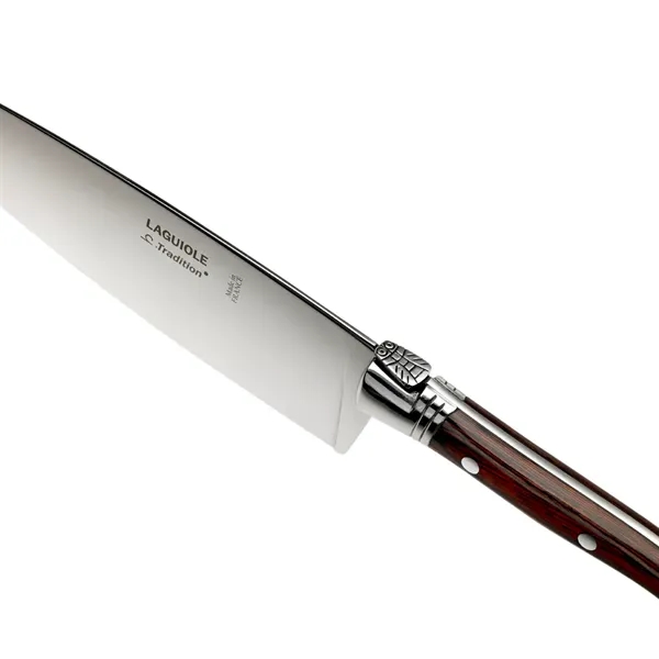 Laguiole Chef's Knife in Pinewood Gift Box (Made in France) - Image 4