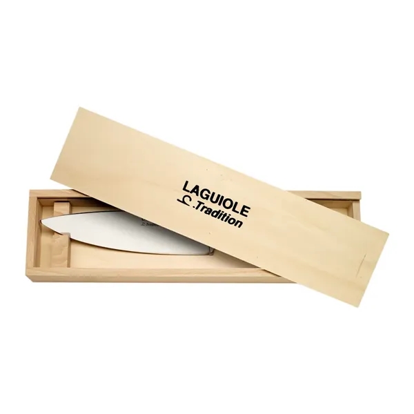 Laguiole Chef's Knife in Pinewood Gift Box (Made in France) - Image 5