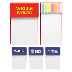 Union Printed Notepad With Sticky Flags
