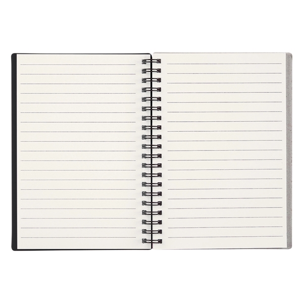 5" X 7" Rubbery Spiral Notebook - Image 5