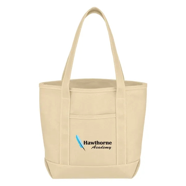 Small Cotton Canvas Yacht Tote Bag - Image 7