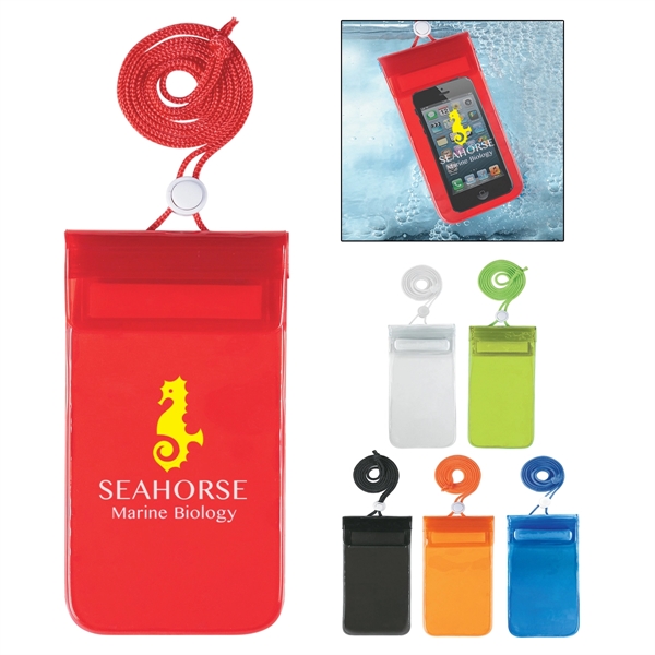 Waterproof Pouch With Neck Cord - Image 1