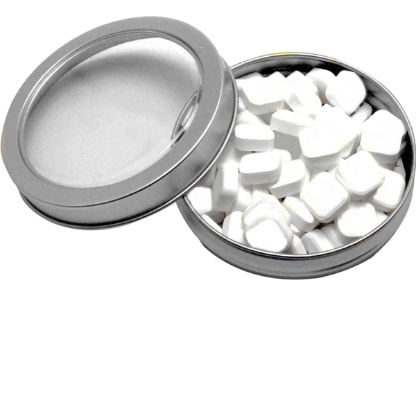 Candy Window Tin Short Round with Printed Mints - Image 2