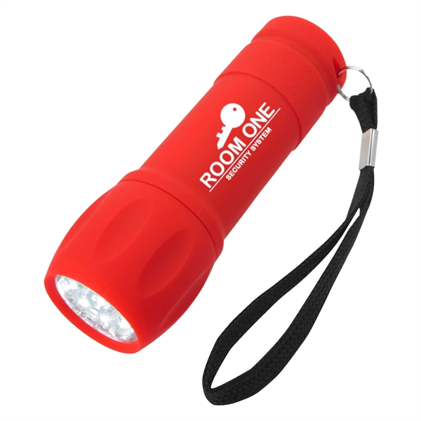 Rubberized Torch Light with Strap - Image 4