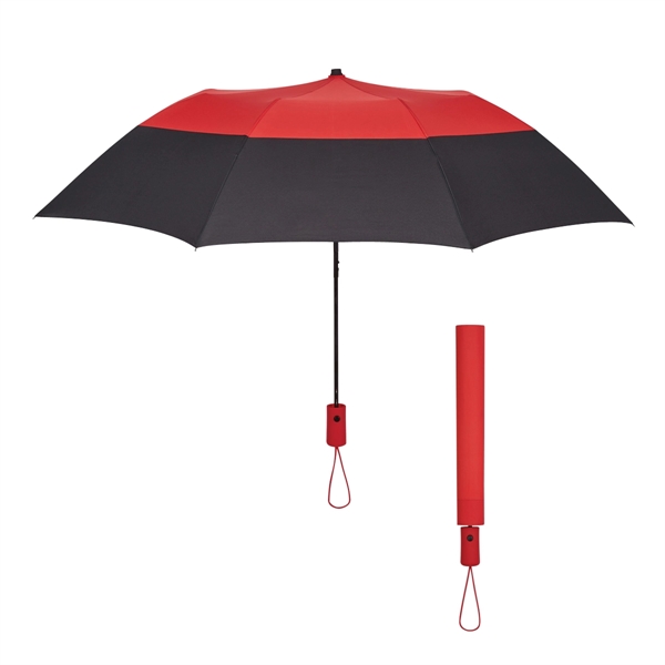46" Arc Color Top Folding Umbrella - Image 5