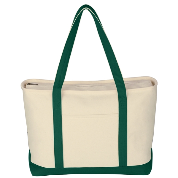 Large Heavy Cotton Canvas Boat Tote Bag - Image 7