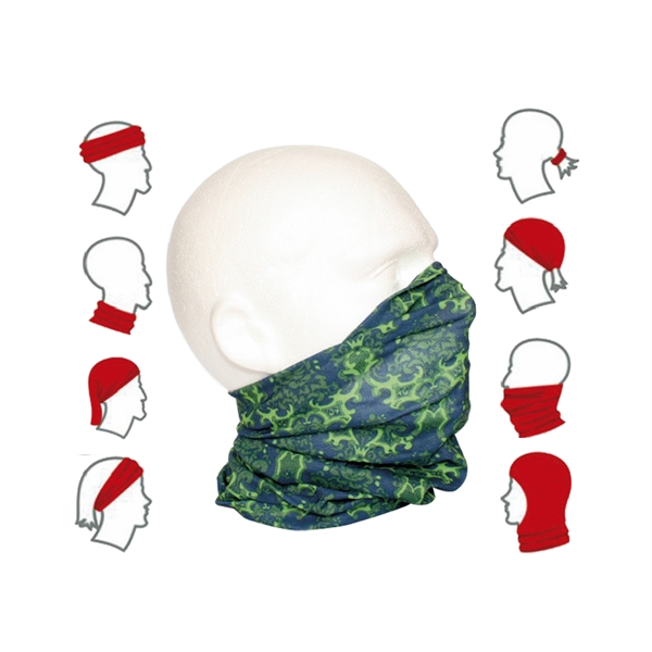 Face Bandana mask Reusable Bandana w/ Full-color Neck Gaiter - Image 4
