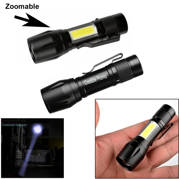 Handheld Zoomable Or Adjustable Focus Superbright Flashlight - Image 1