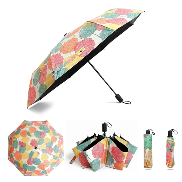Custom Full Color Imprint UV Protect Foldable Umbrella - Image 1