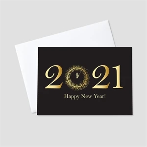 Turn to 2021 New Year Greeting Card