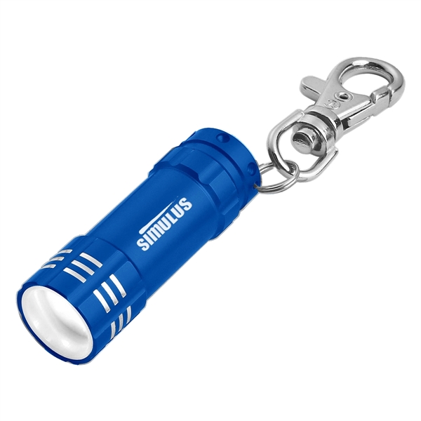 Mini Aluminum LED Flashlight With Key Clip - Image 5