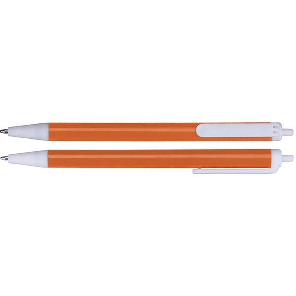 Click-action Ballpoint Pen w/ White Clip - Image 6