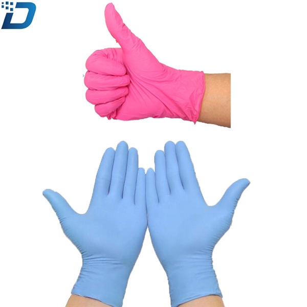 Disposable Blue Nitrile Gloves - Image 3