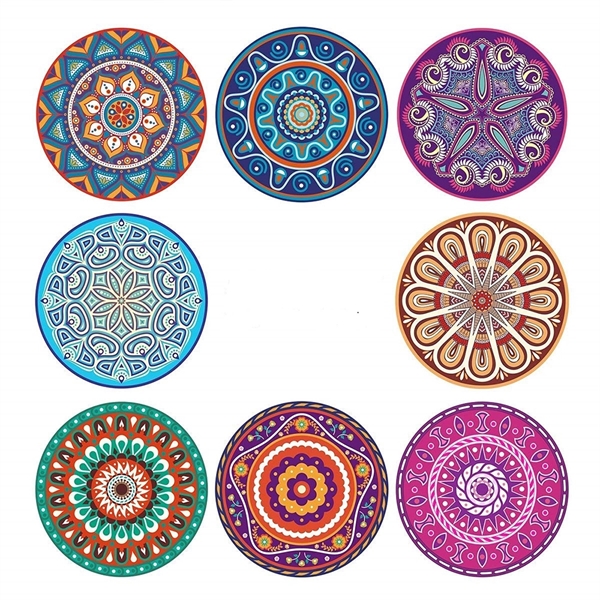 Ceramic Decal Coasters with Cork Base - Image 3
