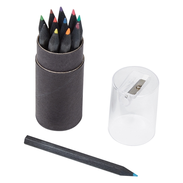 Blackwood 12-Piece Colored Pencil Set With Sharpener - Image 2