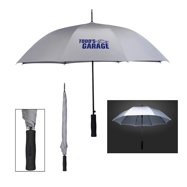 46" Arc High Visibility Reflective Umbrella - Image 1