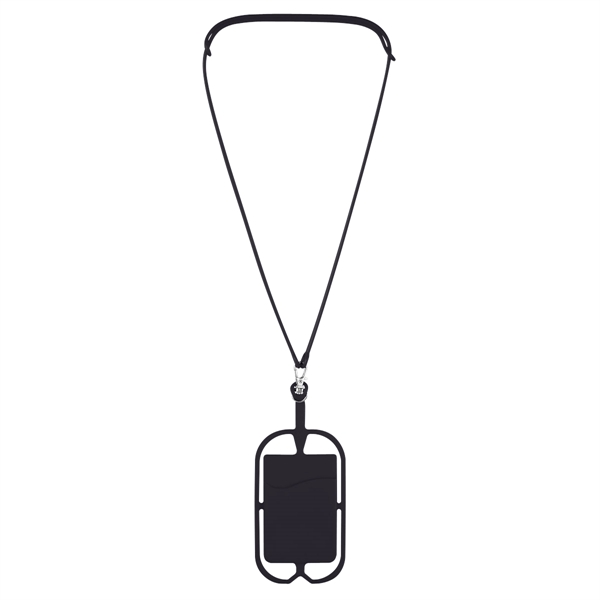 Silicone Lanyard With Phone Holder & Wallet - Image 6