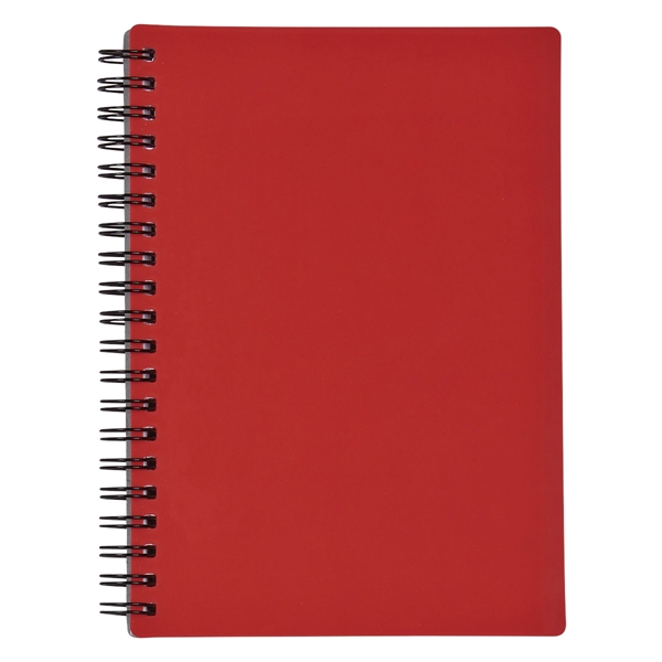 5" X 7" Rubbery Spiral Notebook - Image 6