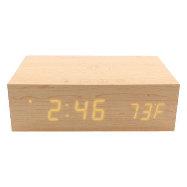 BlueSequoia Alarm Clock With Qi Charging Station And Wire... - Image 3